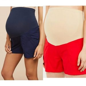 2 pairs maternity shorts
